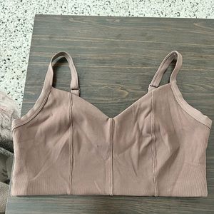 Brown Aerie Offline sports bra